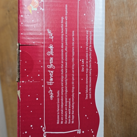 Harvest Green StudioChristmas Hedgehog Mug Setof 2 New condition. - Picture 4 of 5